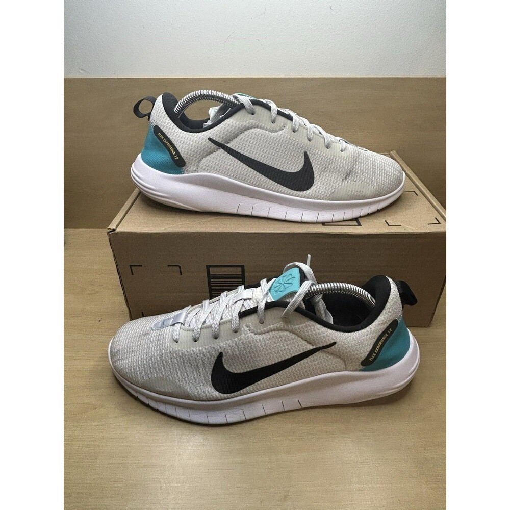 Women's Nike Size 10 Flex Experience RN 12 Shoes White Silver DV0746-002-Clean